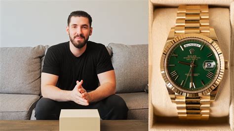 rolex day date green review